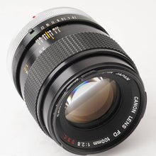 画像をギャラリービューアに読み込む, キヤノン Canon FD 100mm F2.8 S.S.C.