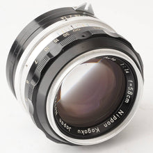 Load image into Gallery viewer, Nikon NIKKOR S Auto 5.8cm f/1.4 non-Ai F Mount