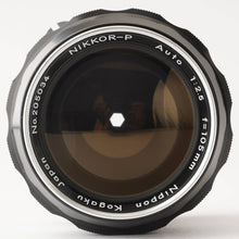 Load image into Gallery viewer, Nikon non Ai NIKKOR P Auto 105mm f/2.5 F Mount