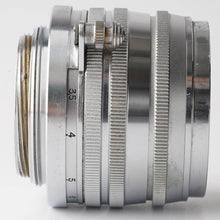 画像をギャラリービューアに読み込む, キヤノン Canon 50mm F1.8 ライカ L39 マウント