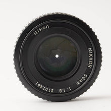 画像をギャラリービューアに読み込む, ニコン Nikon Ai-s NIKKOR 50mm F1.8 パンケーキ