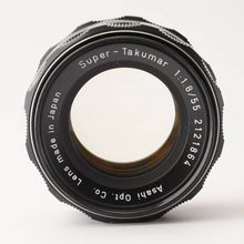 画像をギャラリービューアに読み込む, ペンタックス Pentax Asahi スーパータクマー Super Takumar 55mm F1.8 M42マウント