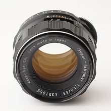 画像をギャラリービューアに読み込む, ペンタックス Pentax Asahi スーパータクマー Super Takumar 55mm F1.8 M42マウント