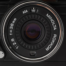 画像をギャラリービューアに読み込む, ミノルタ Minolta HI-MATIC AF / ROKKOR 38mm F2.8