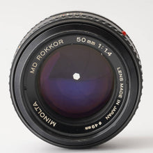画像をギャラリービューアに読み込む, ミノルタ Minolta MD Rokkor 50mm F1.4