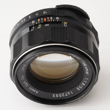 画像をギャラリービューアに読み込む, ペンタックス Pentax Asahi スーパータクマー Super Takumar 55mm F1.8 M42 マウント