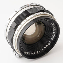 Load image into Gallery viewer, CANON LENS 35mm f/1.5 L39