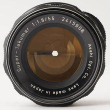 画像をギャラリービューアに読み込む, ペンタックス Pentax Asahi スーパータクマー Super Takumar 55mm F1.8 M42マウント