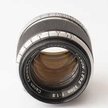 画像をギャラリービューアに読み込む, キヤノン Canon 50mm F1.8 ライカ L39 マウント