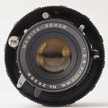 画像をギャラリービューアに読み込む, マミヤ Mamiya MAMIYA SEKOR 100mm F3.5 Universal Press Super23用