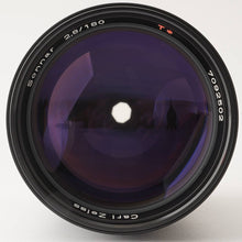画像をギャラリービューアに読み込む, コンタックス Contax Carl Zeiss カール ツァイス Sonnar T* 180mm F2.8 MMG C/Y マウント