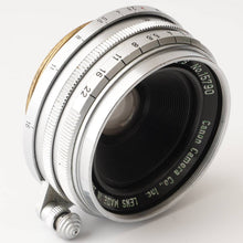 画像をギャラリービューアに読み込む, キヤノン Canon Lens 28mm F2.8 ライカ L39マウント 28mm ビューファインダー