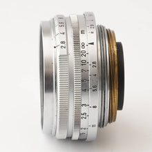 画像をギャラリービューアに読み込む, キヤノン Canon Lens 28mm F2.8 ライカ L39マウント 28mm ビューファインダー