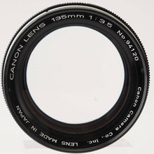 画像をギャラリービューアに読み込む, キヤノン Canon 135mm F3.5 ライカ L39マウント 135mmビューファインダー