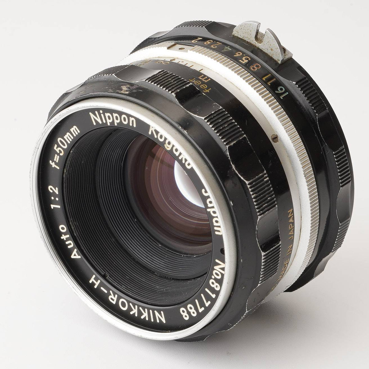 Nikkor-H Auto 1:2 f=50mmレンズ 日本製 Nippon Kogaku / Nikon Nikkor-H[·C] Auto 50mm F/2 | LENS-DB.COM