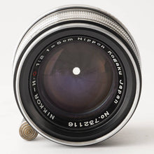 画像をギャラリービューアに読み込む, ニコン 日本光学 Nippon Kogaku Nikkor-H C 5cm f/2 ライカ L39 マウント 黒帯