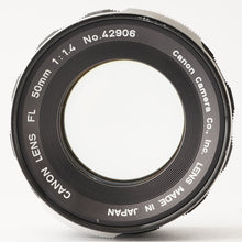 画像をギャラリービューアに読み込む, キヤノン Canon FL 50mm F1.4 FL mount