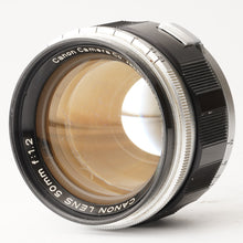 画像をギャラリービューアに読み込む, キヤノン Canon 50mm F1.2 ライカ L39マウント