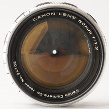 画像をギャラリービューアに読み込む, キヤノン Canon 50mm F1.2 ライカ L39マウント