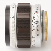 画像をギャラリービューアに読み込む, キヤノン Canon 50mm F1.4 ライカ L39マウント