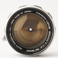 画像をギャラリービューアに読み込む, キヤノン Canon 50mm F1.4 ライカ L39マウント