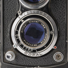 画像をギャラリービューアに読み込む, アイレス Aires アイレスフレックス AIRESFLEX Model IV / Coral 7.5cm 75mm F3.5 二眼レフカメラ