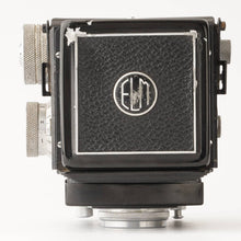 画像をギャラリービューアに読み込む, エルモ Elmo エルモフレックス ELMOFLEX / オリンパス Olympus Zuiko F.C. 7.5cm 75mm F3.5 二眼レフカメラ