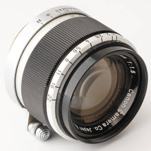 画像をギャラリービューアに読み込む, キヤノン Canon 50mm F1.8 ライカ L39マウント