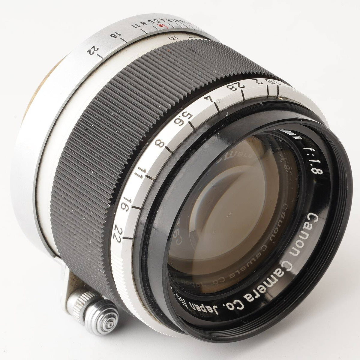 Near MINT] Canon 50mm F1.8 Black MF Lens for L39 LTM Leica