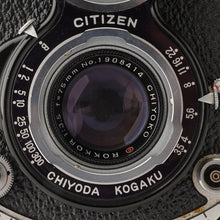 画像をギャラリービューアに読み込む, ミノルタ Minolta Minoltacord Automat / Chiyoko Rokkor 75mm F3.5