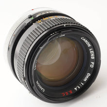 画像をギャラリービューアに読み込む, キヤノン Canon FD 50mm F1.4 S.S.C FDマウント