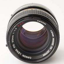 画像をギャラリービューアに読み込む, キヤノン Canon FD 50mm F1.4 S.S.C