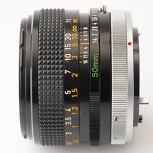 画像をギャラリービューアに読み込む, キヤノン Canon FD 50mm F1.4 S.S.C