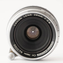 画像をギャラリービューアに読み込む, キヤノン Canon 28mm F2.8 ライカ L39マウント + ファインダー 28mm