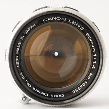 画像をギャラリービューアに読み込む, キヤノン Canon 50mm F1.4 ライカ L39マウント