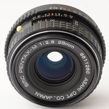 画像をギャラリービューアに読み込む, ペンタックス Pentax SMC PENTAX-M 28mm F2.8 Kマウント