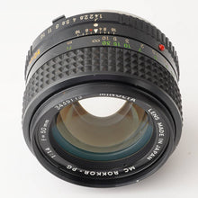 画像をギャラリービューアに読み込む, ミノルタ Minolta MC ロッコール Rokkor PG 50mm F1.4