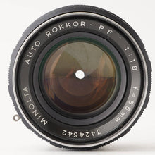 画像をギャラリービューアに読み込む, ミノルタ Minolta Auto ロッコール Rokkor-PF 55mm F1.8 MDマウント