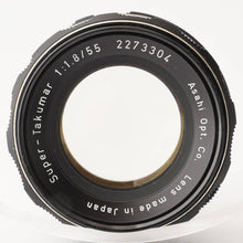 画像をギャラリービューアに読み込む, ペンタックス Pentax Asahi スーパータクマー Super Takumar 55mm F1.8 M42 Mount