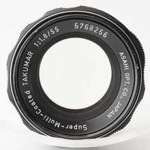 画像をギャラリービューアに読み込む, ペンタックス Pentax Asahi Super Multi Coated Takumar 55mm F1.8 M42マウント