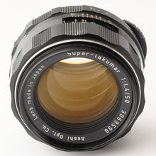 画像をギャラリービューアに読み込む, ペンタックス Pentax Asahi スーパータクマー Super Takumar 50mm F1.4 M42 マウント