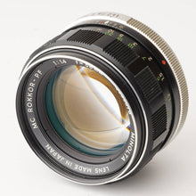 画像をギャラリービューアに読み込む, ミノルタ Minolta MC ロッコール Rokkor-PF 58mm F1.4
