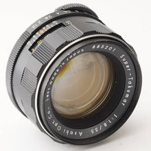 画像をギャラリービューアに読み込む, ペンタックス Pentax Asahi スーパータクマー Super Takumar 55mm F1.8 前期 M42マウント