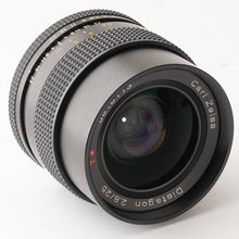 画像をギャラリービューアに読み込む, コンタックス Contax Carl Zeiss ディスタゴン Distagon 25mm F2.8 T* AEG ヤシカ コンタックス マウント