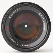 画像をギャラリービューアに読み込む, コンタックス Contax カールツァイス Carl Zeiss プラナー Planar 50mm F1.4 T* AEJ C/Yマウント