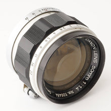 画像をギャラリービューアに読み込む, キヤノン Canon 50mm F1.4 ライカ L39マウント