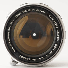 画像をギャラリービューアに読み込む, キヤノン Canon 50mm F1.4 ライカ L39マウント