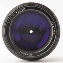 画像をギャラリービューアに読み込む, フォクトレンダー Voigtlander Nokton 50mm F1.1 VMマウント