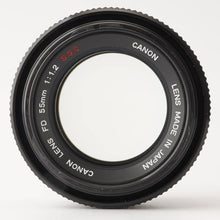 画像をギャラリービューアに読み込む, キヤノン Canon FD 55mm F1.2 S.S.C