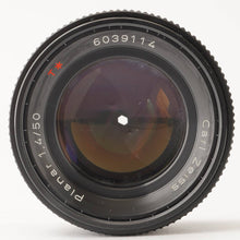 画像をギャラリービューアに読み込む, コンタックス Contax Carl Zeiss Planar 50mm F1.4 T* AEJ C/Yマウント